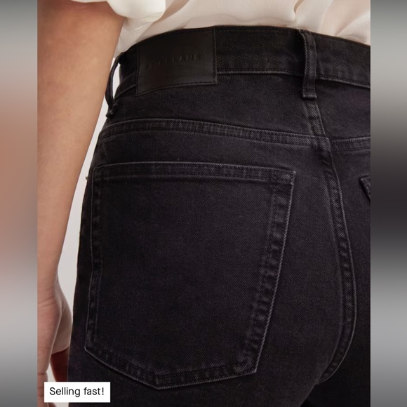 *Like New* Everlane Way High Slim Straight Jeans Size 23 (fit like 24) in black - Picture 11 of 11
